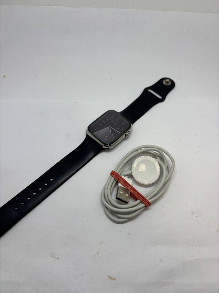Apple Watch Series 7 Cellular 45mm Stainless Steel - Obrázek 7