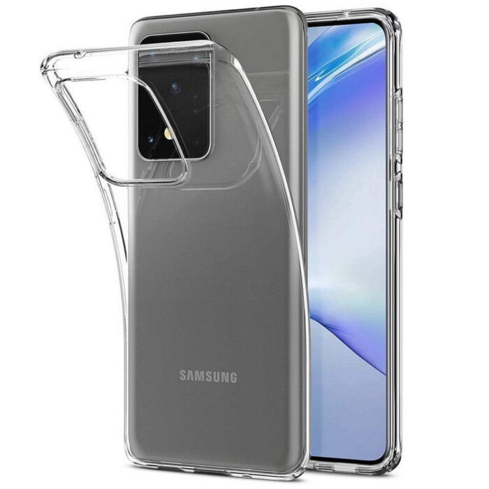 Silikonové pouzdro pro Samsung galaxy S20 Ultra - transparentní - Obrázek 1