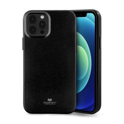 pouzdro Jelly Case Mercury pro Apple iPhone 12 Pro max - černé