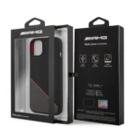 AMG Liquid Silicone Zadní Kryt pro iPhone 13 Black/Red